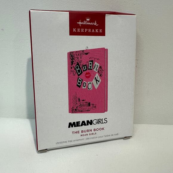 NEW IN BOX! 2024 Hallmark Keepsake Mean Girls The Burn Book Christmas Ornament - Picture 1 of 5